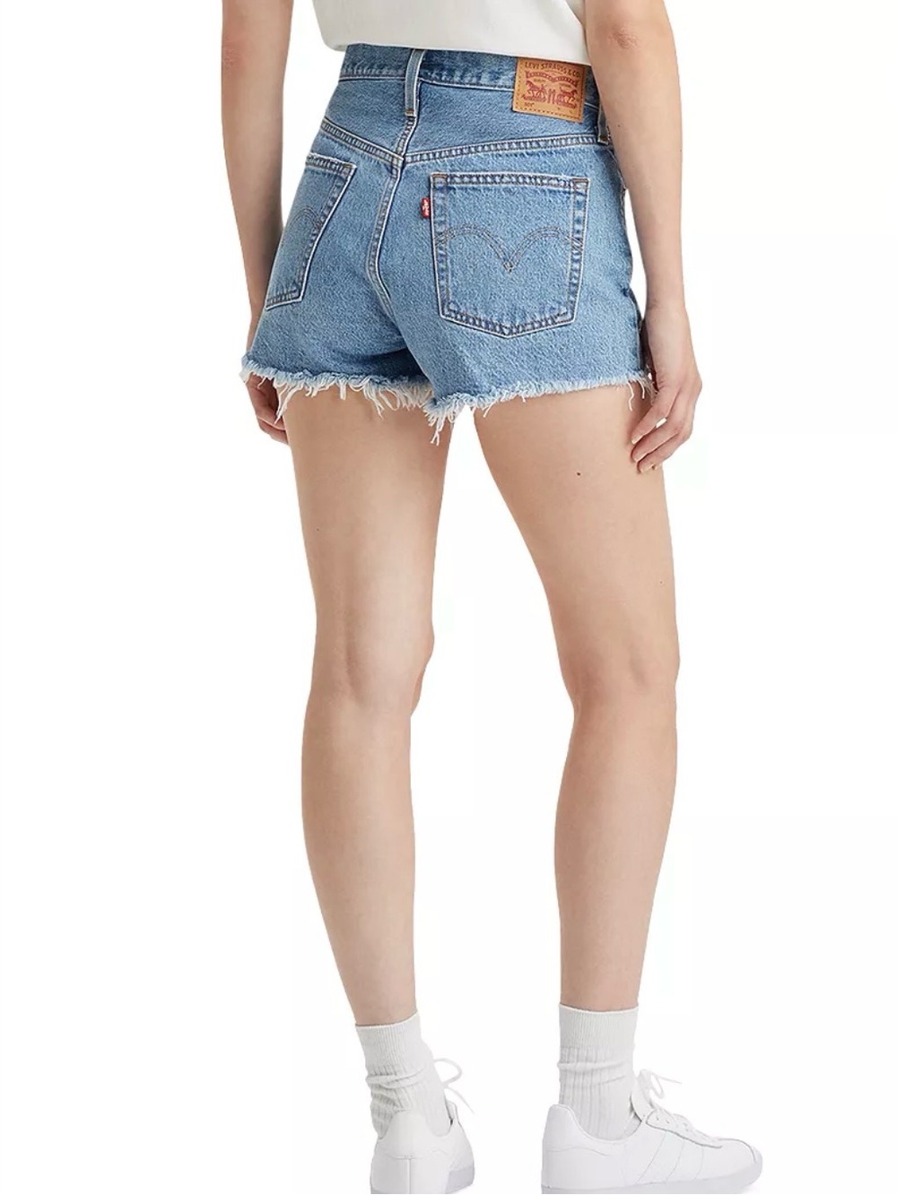 Levi's Button Fly Light Blue Denim Cutoff Shorts Size26